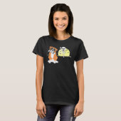 Boxer Dog Skeleton Halloween T-shirt (Voorkant volledig)