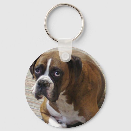 Boxer Dog Sleutelhanger (Voorkant)