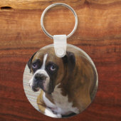 Boxer Dog Sleutelhanger (Voorkant)