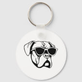 Boxer Dog Sleutelhanger (Voorkant)