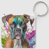 Boxer Dog Sleutelhanger (Achterkant)