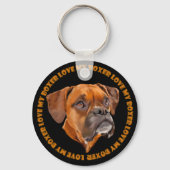 Boxer Dog Sleutelhanger (Voorkant)
