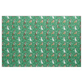 Boxer dog snoepriet groen stof (Fat Quarter)