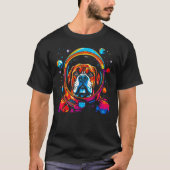 Boxer Dog Space Astronaut T-shirt (Voorkant)