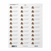Boxer Dog Spring Wildflower Retouradres Label (Full Sheet)