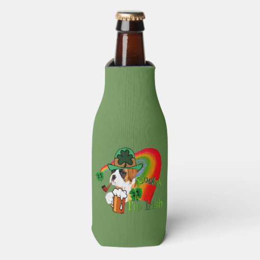 Boxer Dog St Patricks Day Flesjeskoeler (Fles Voorkant)