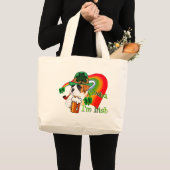 Boxer Dog St Patrick's Day Grote Tote Bag (Voorkant (product))