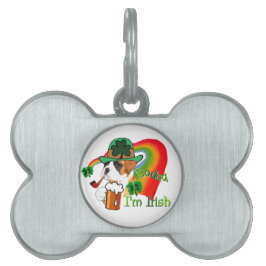 Boxer Dog St Patrick's Day Huisdieren Naamplaatje