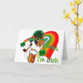 Boxer Dog St Patrick's Day Kaart (Gele Bloem)