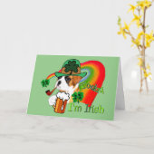 Boxer Dog St Patrick's Day Kaart (Gele Bloem)