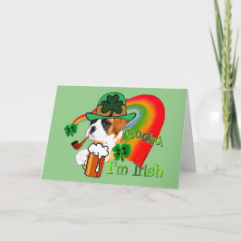Boxer Dog St Patrick's Day Kaart