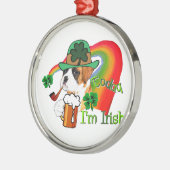 Boxer Dog St Patrick's Day Metalen Ornament (Links)