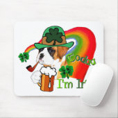 Boxer Dog St Patrick's Day Muismat (Met muis)