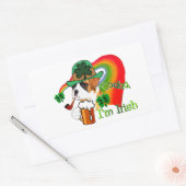 Boxer Dog St Patrick's Day Rechthoekige Sticker (Envelop)