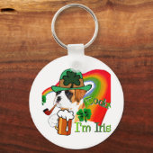 Boxer Dog St Patrick's Day Sleutelhanger (Voorkant)