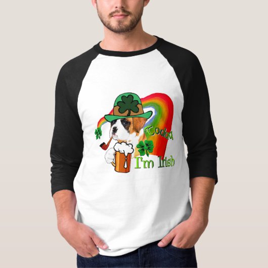 Boxer Dog St Patrick's Day T-shirt (Voorkant)