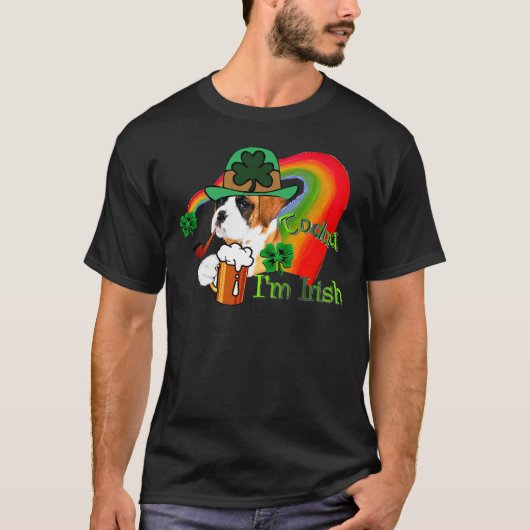 Boxer Dog St Patrick's Day T-shirt (Voorkant)