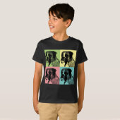 Boxer Dog Stamper Pop Art T-shirt (Voorkant volledig)