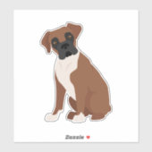 Boxer Dog Sticker (Vel)