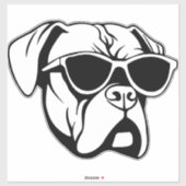 Boxer Dog Sticker (Vel)