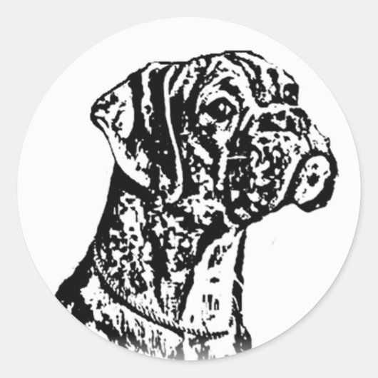 Boxer Dog stickers (Voorkant)