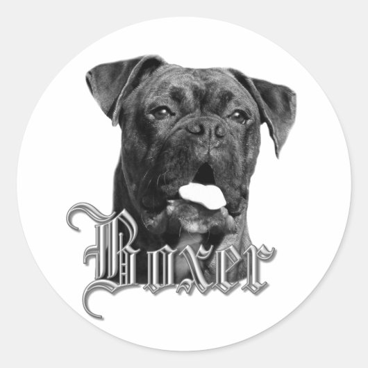 Boxer Dog stickers (Voorkant)