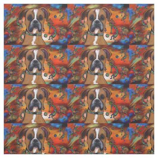 Boxer Dog Stof (Swatch)