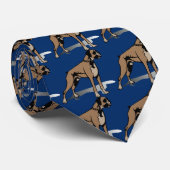 Boxer Dog Stropdas (Opgerold)