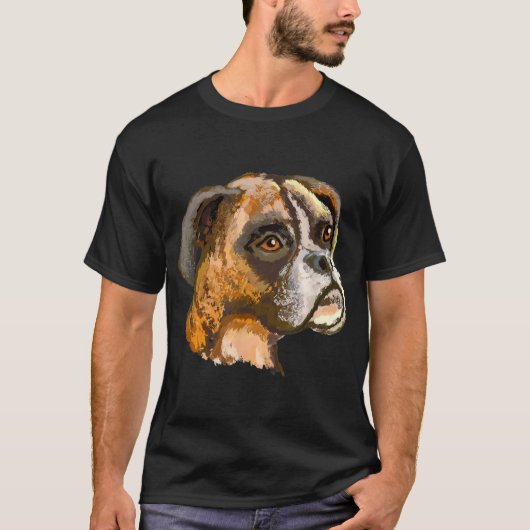 Boxer Dog T-shirt T-shirt T - shirts T-Shirt Tshir (Voorkant)