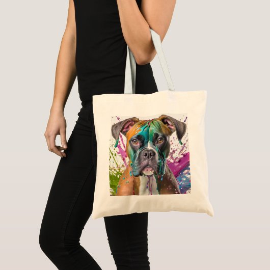 Boxer Dog Tote Bag (Voorkant (product))