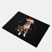 Boxer Dog Tree kerstlampjes Pajama Deurmat (Schuin)