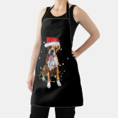 Boxer Dog Tree kerstlampjes Pajama Schort (Insitu)