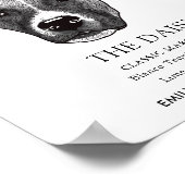 Boxer Dog Trouwhandtekening Drink Teken Poster (Hoek)