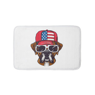 Boxer Dog USA Badmat
