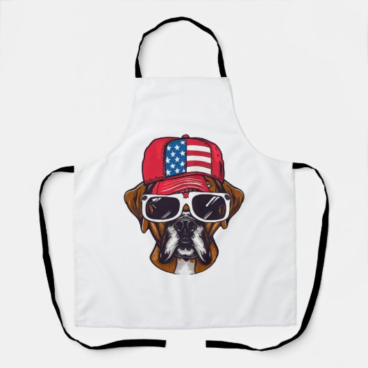 Boxer Dog USA Schort (Voorkant)