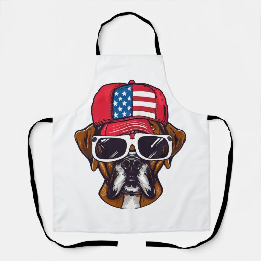 Boxer Dog USA Schort (Voorkant)