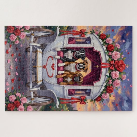 Boxer Dog Valentine's Day  Legpuzzel (Horizontaal)
