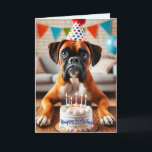 Boxer Dog Verjaardag Fun Kaart<br><div class="desc">Boxer Dog Birthday Fun Kaart - Verstuur vrolijke verjaardagswensen met deze charmante kaart met een speels Boxer hondenontwerp. Ideaal voor hondenliefhebbers die speciale dagen vieren!</div>