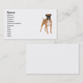 Boxer Dog Visitekaartje (Voorkant / Achterkant)