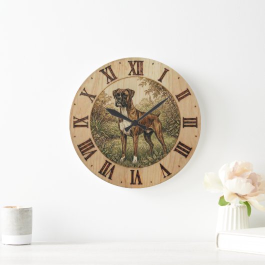 Boxer Dog Wall Clock - Playful Pet Decor  Grote Klok (Huis)
