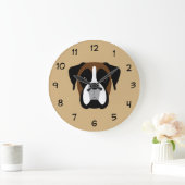 Boxer Dog Wall Declokken Grote Klok (Huis)
