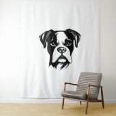 Boxer Dog Wandkleed (In situ)