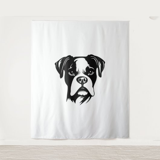 Boxer Dog Wandkleed (Voorkant)