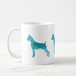 Boxer Dog Waterverf Koffiemok