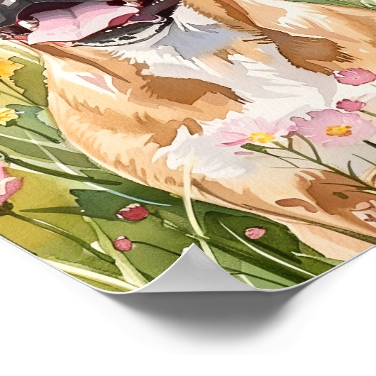 Boxer Dog Waterverf Print – Schattigee Boxer Wall  (Hoek)