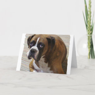 Boxer Dog Wenskaart Kaart