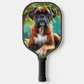 Boxer Dog Wiggle Butts & Tail Wags 🐾 Pickleball Paddle (Voorkant)