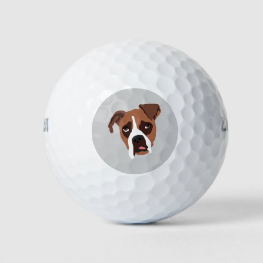 Boxer Dog Wilson Ultra 500 Distance Golf Ball Golfballen (Voorkant)