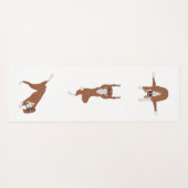 Boxer dog yoga pose yogamat (Achterkant (horizontaal))