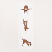 Boxer dog yoga pose yogamat (Achterkant)